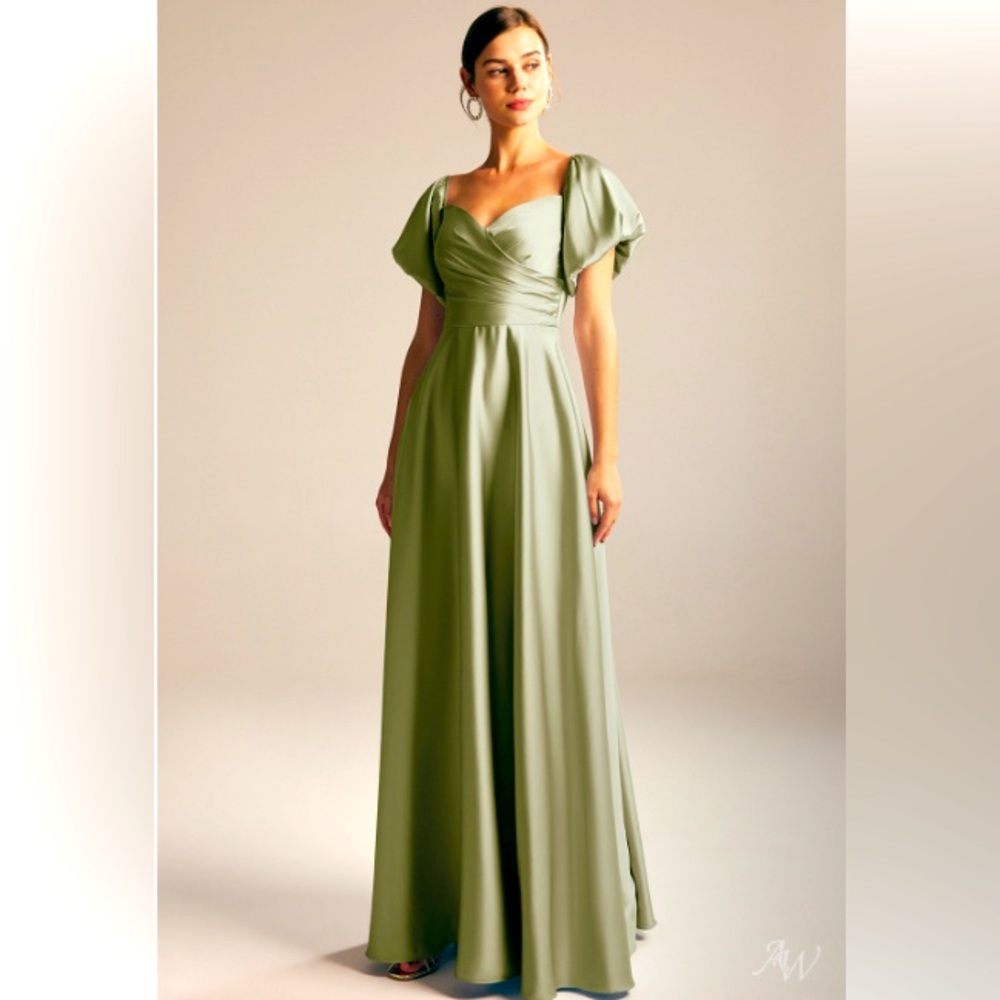 AW Dey Bridesmaid dress in Fennel Seed Green.